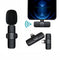 Wireless Lavalier Microphone Portable Audio Video Recording Mini Mic For IPhone Android Long Battery Life Live Broadcast Gaming