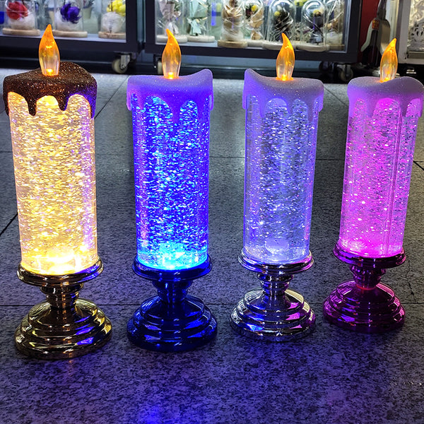 Decorative Handicraft Night Light Colorful Dream Crystal Candle