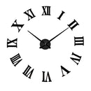 European mirror wall clock creative clock