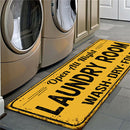 Non-slip floor mat for laundry room