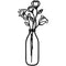 Flower Silhouette Wall Decoration Metal Wall Hanging Silhouette Art Decoration