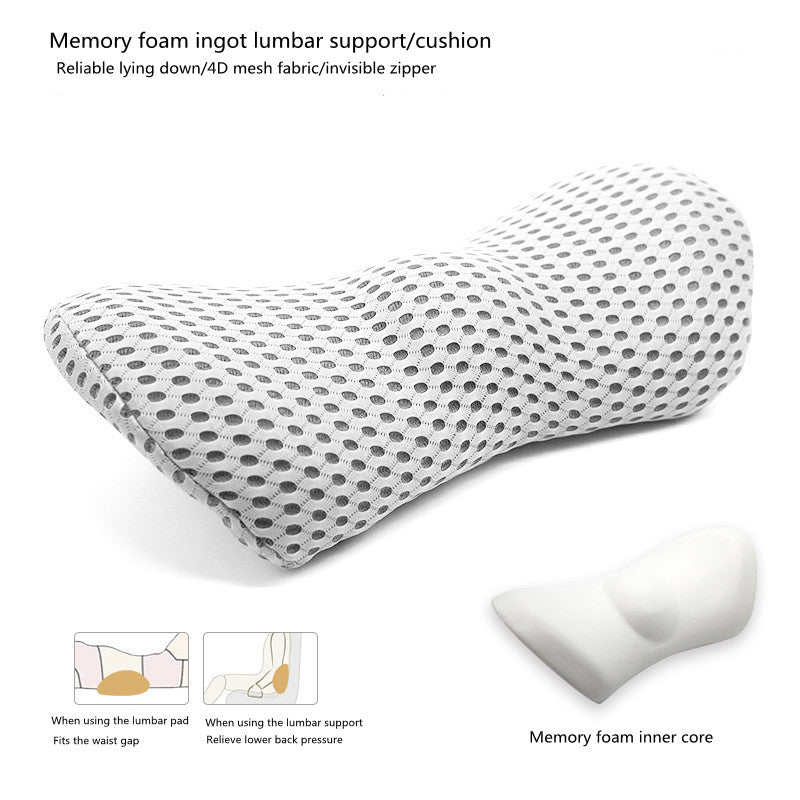 Lumbar Support Pillow For Side Sleepers Pregnancy Relieve Hip Coccyx Sciatica Pain Machine Chair Back Cushion Waist Car Seat