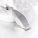 Personalized Shaver Pendant Street Necklace
