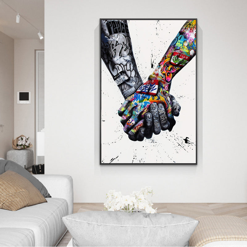 Street Graffiti Art Painting Lover Hand Art Wall Posters And Inspiration