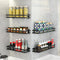 Punch-free Wall-mounted Spice Rack Bathroom Storage Organizer