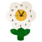 Simple Flower Creative Literary Cartoon Clock