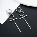 Women's Fashion Simple Stainless Steel Earrings Pendant