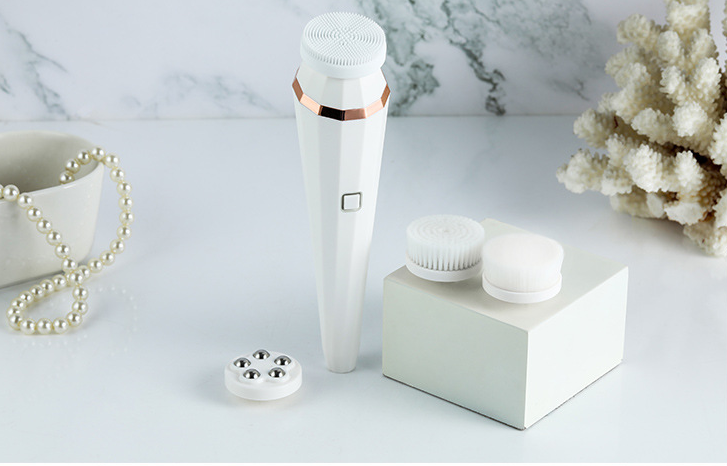 4 In 1 USB Rechargeable Electric Facial Cleansing Brush