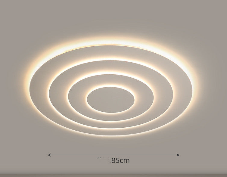 LED Ceiling Lamp In Atmospheric Living Room Is Simple