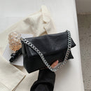 Soft-faced Envelope Style Chain Bag