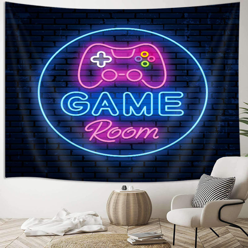 Men's Gaming Tapestry Cool Neon Gaming Wall Hanging