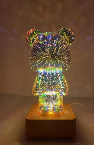 3D Firework Bear Light