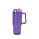 40oz Straw Coffee Insulation Cup With Handle