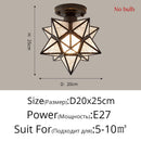 Nordic Creative Five Star Ceiling Lamp