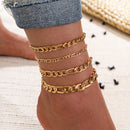 5 Pcs Women Chain Anklets