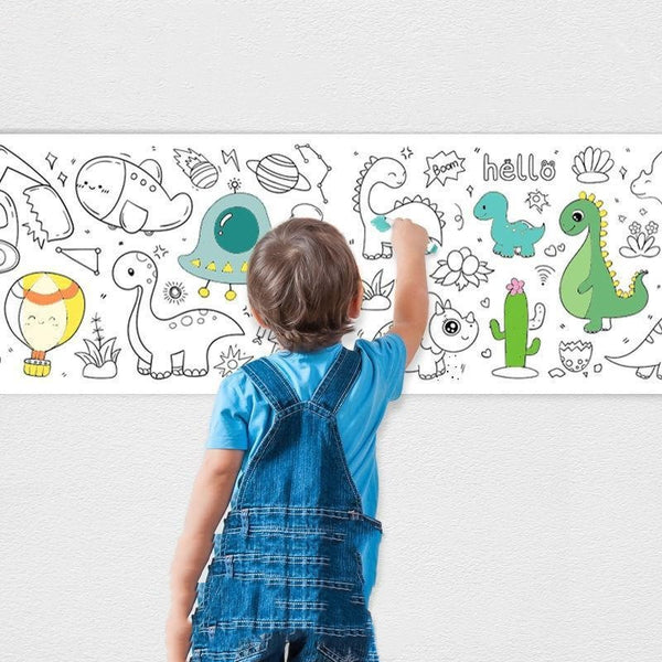 Children Paste DIY Graffiti Scroll Repeatedly Painting Toys