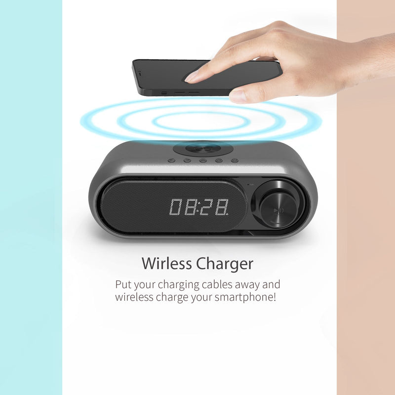 Wireless Charger with Bluetooth Speaker