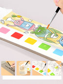 Pocket Watercolor Painting Book Children's Gouache Graffiti Picture Book Painting And Coloring