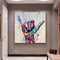 Hand Gesture Graffiti Art Canvas