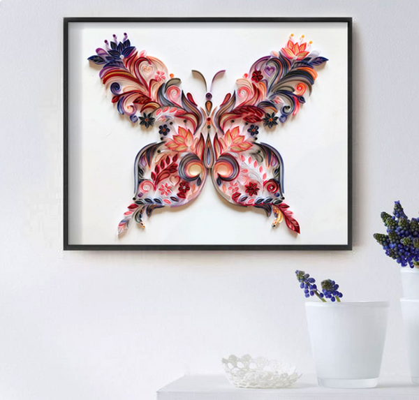 Butterfly Quilling Illustration
