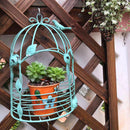 Nordic Ornament Birdcage Wall Hanging Flower Stand Retro Iron Art