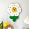 Simple Flower Creative Literary Cartoon Clock