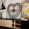 Living Room Love Wall Clock Fashion Mute Iron Bedroom Metal