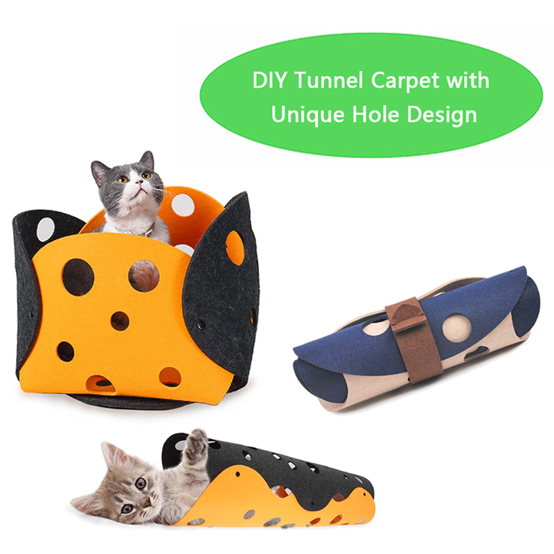 Cat Felt Tunnel Toy