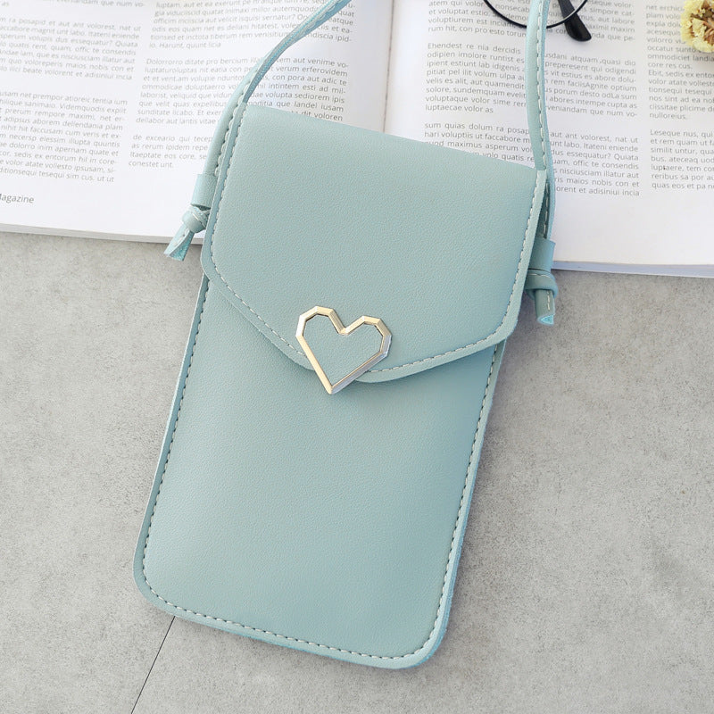 Touch Screen Mobile Phone Heart Bag