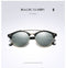 Silver Mirrored Round Unisex Polarized Sunglasses