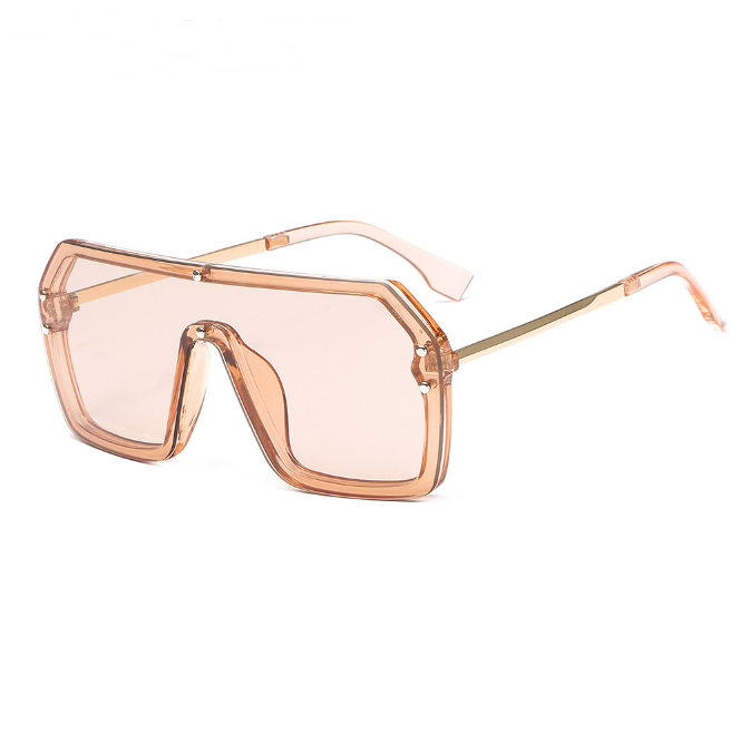 Oversize Square Siamese Unisex Sunglasses