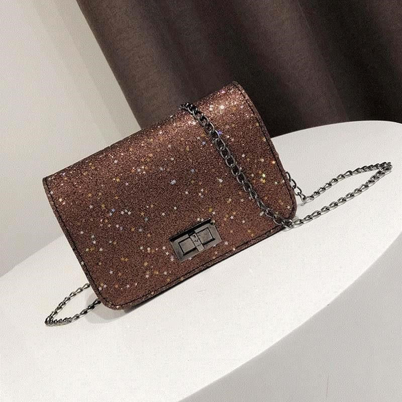 PU Sparkle Shoulder-bag