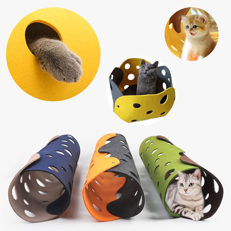 Cat Felt Tunnel Toy