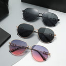 Oval Frame Men's Sunglasses
