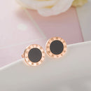 Rose Gold Stud Earrings Fashion Bracelet