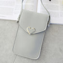 Touch Screen Mobile Phone Heart Bag