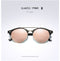 Silver Mirrored Round Unisex Polarized Sunglasses