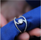 Fashionable Gorgeous Zircon Curved Rings Women's Engagement Wedding Rings