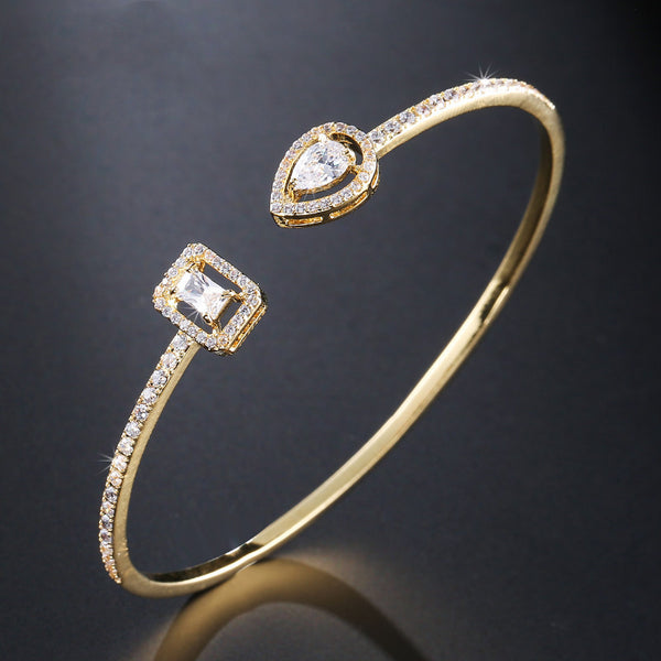 Simple And Exquisite Bracelet With Micro Inlaid AAA Zircon