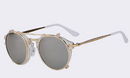 Fashionable and vintage dual purpose cover mirror flat mirror men's and women's sunglasses