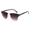 Metal Half Frame Sunglasses