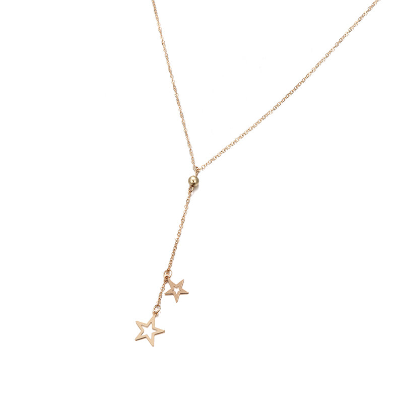 Five-pointed Star Pendant Charm Necklace