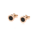 Rose Gold Stud Earrings Fashion Bracelet